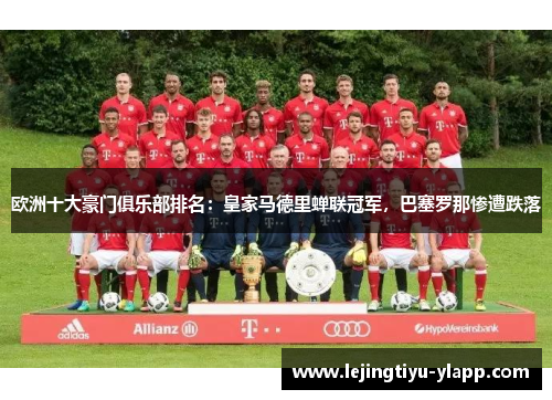 欧洲十大豪门俱乐部排名：皇家马德里蝉联冠军，巴塞罗那惨遭跌落