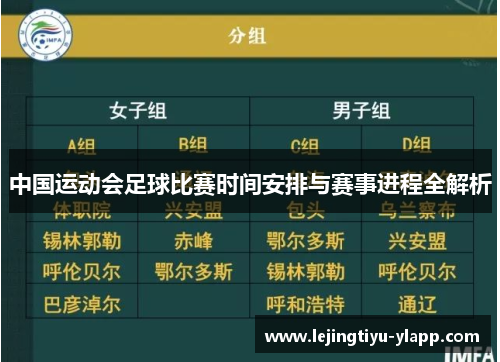 中国运动会足球比赛时间安排与赛事进程全解析