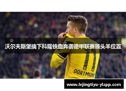 沃尔夫斯堡擒下科隆铁血奔袭德甲联赛领头羊位置
